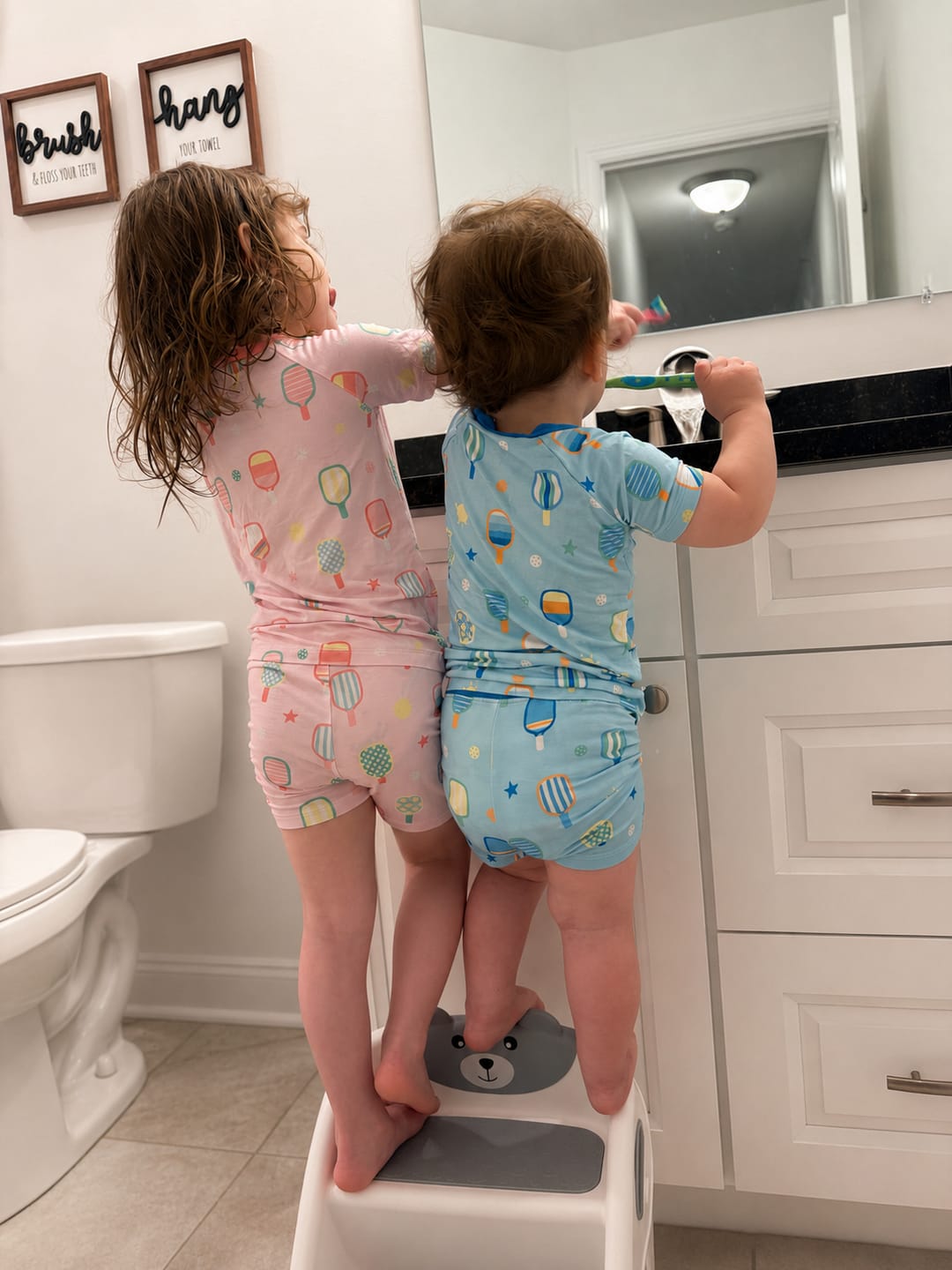Customer photo review of Pickle Ball Blue Short Sleeve Set