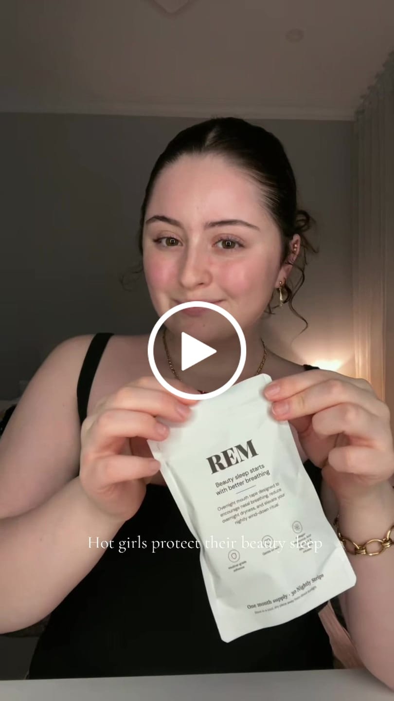 Customer video review of Hydrogel Mouth Tape – 30 Night Supply | Nasal Breathing Strip | REM Sleep Tape