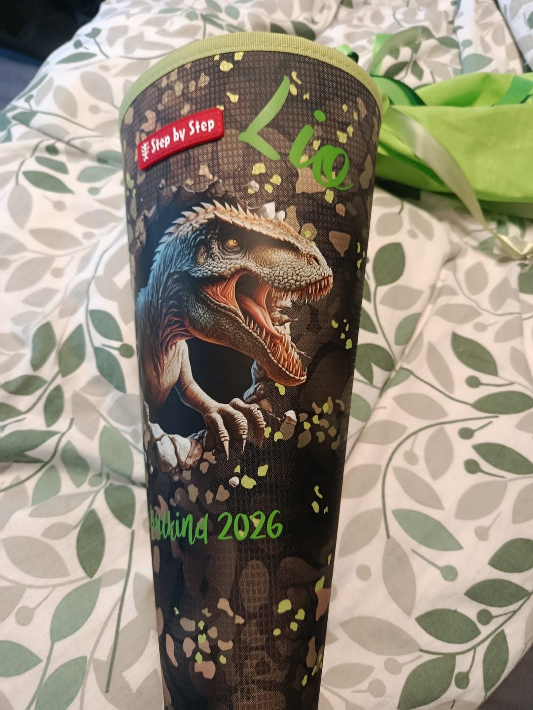 Customer photo review of Bügelbild Dino Steinbrecher T-Rex