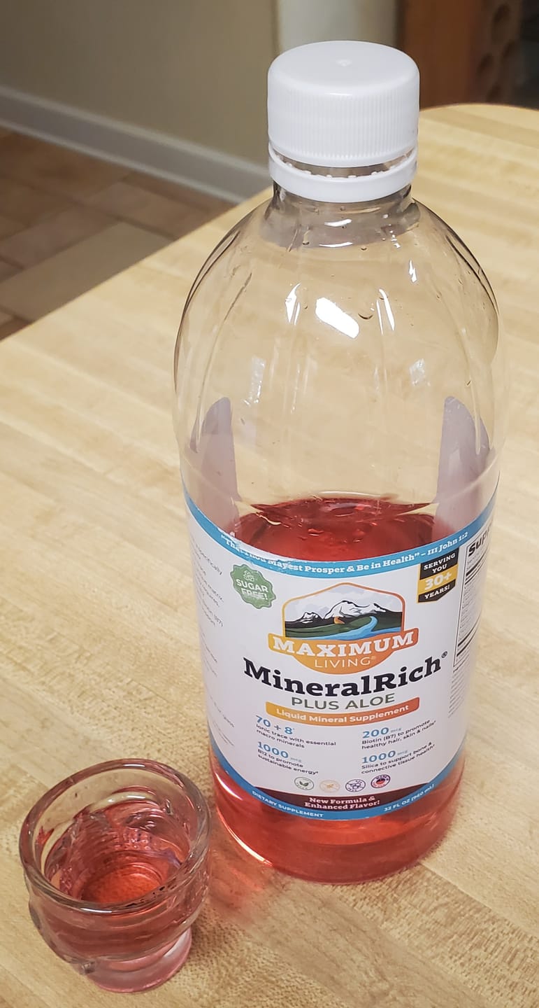Customer photo review of MineralRich ALOE (Now Sugar-Free)