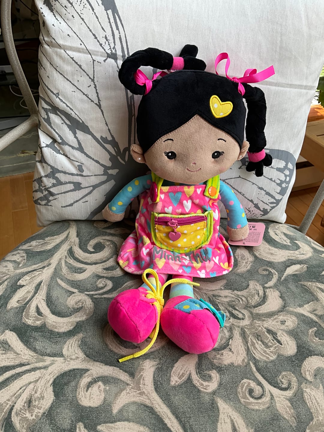 Customer photo review of Personalized Sunnyheart Bonnie Girl - Montessori Doll