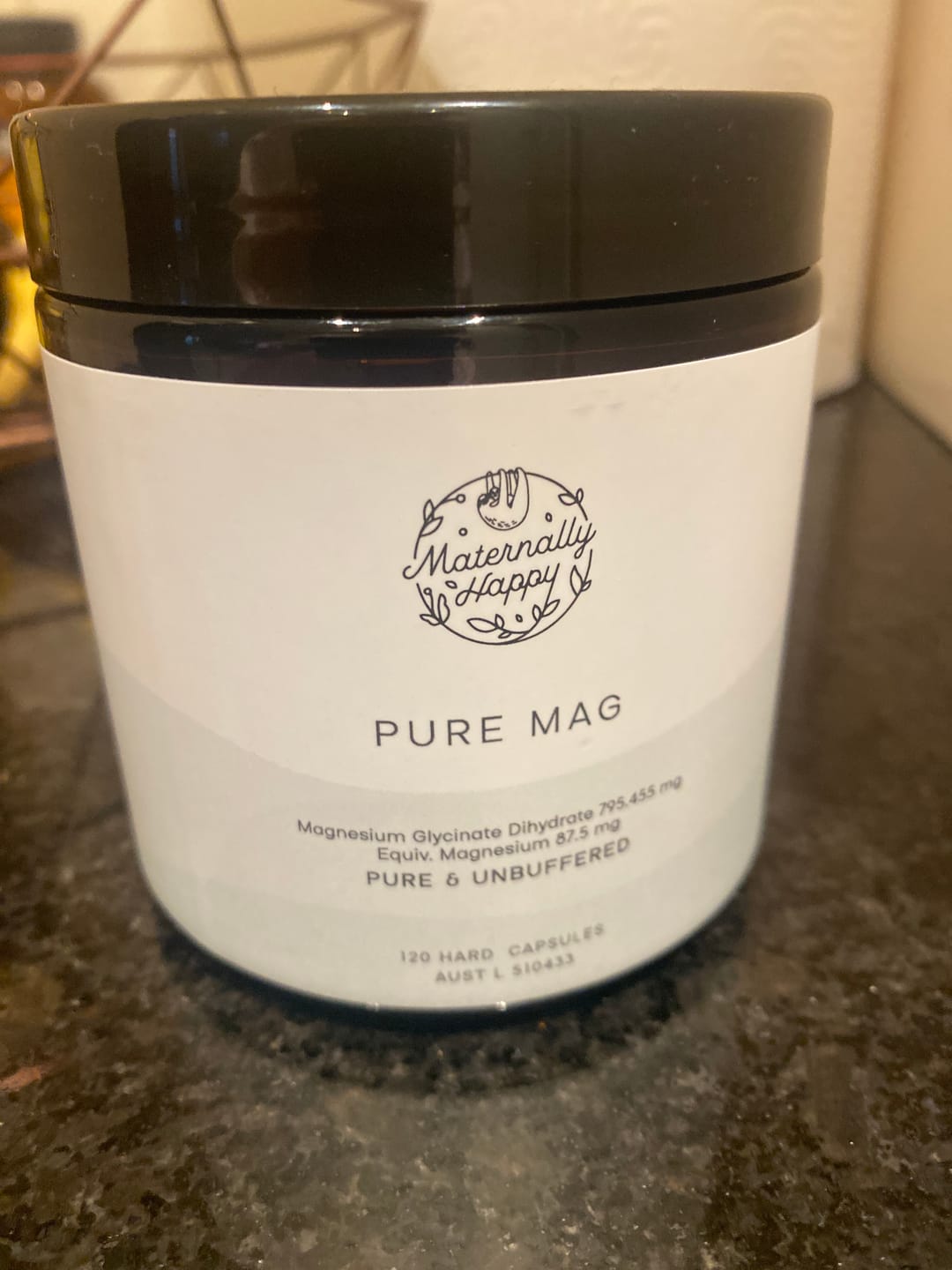 Customer photo review of Pure Mag | Unbuffered Magnesium Glycinate