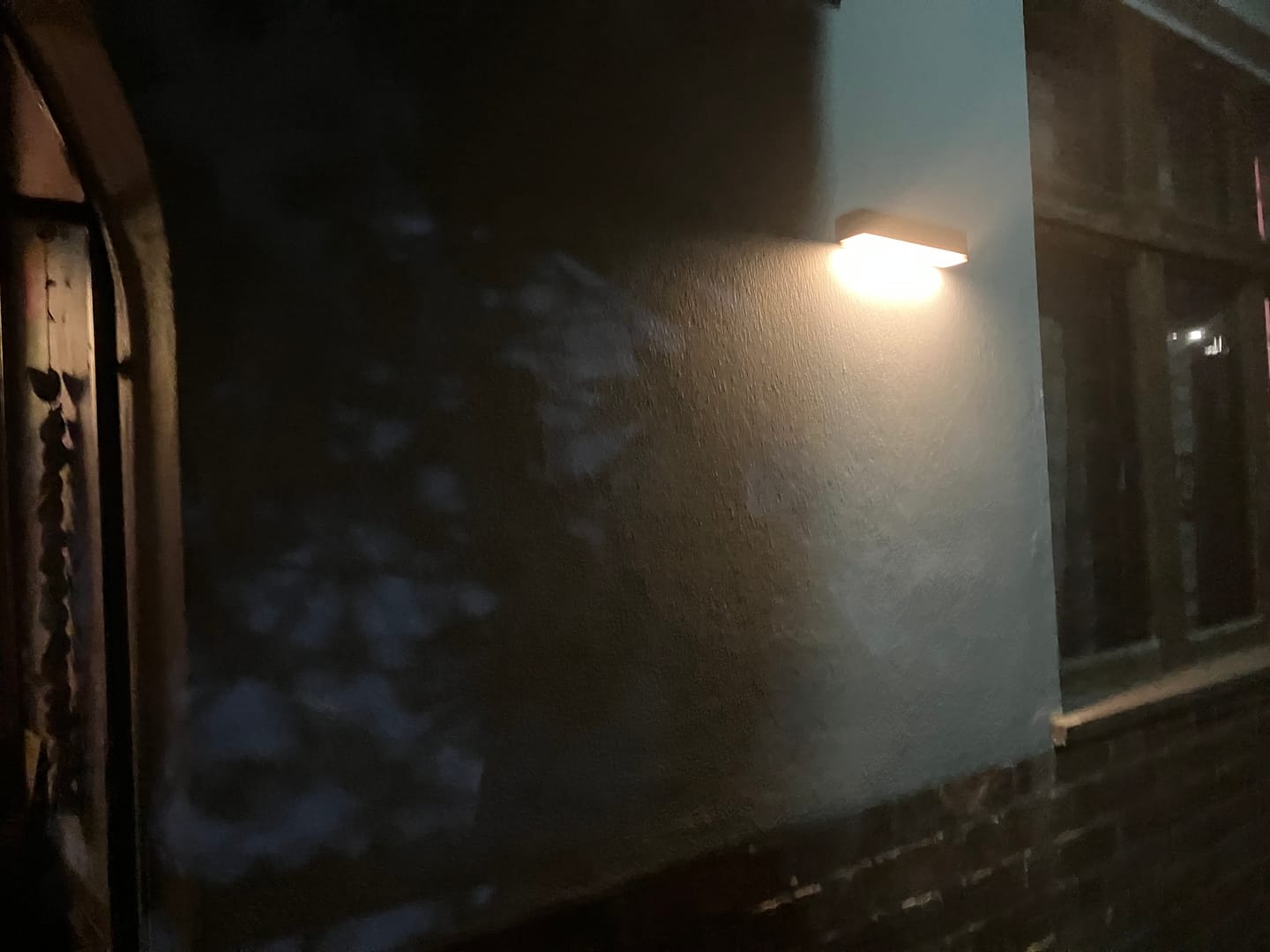 Customer photo review of Solar Wall Light with Motion Sensor
