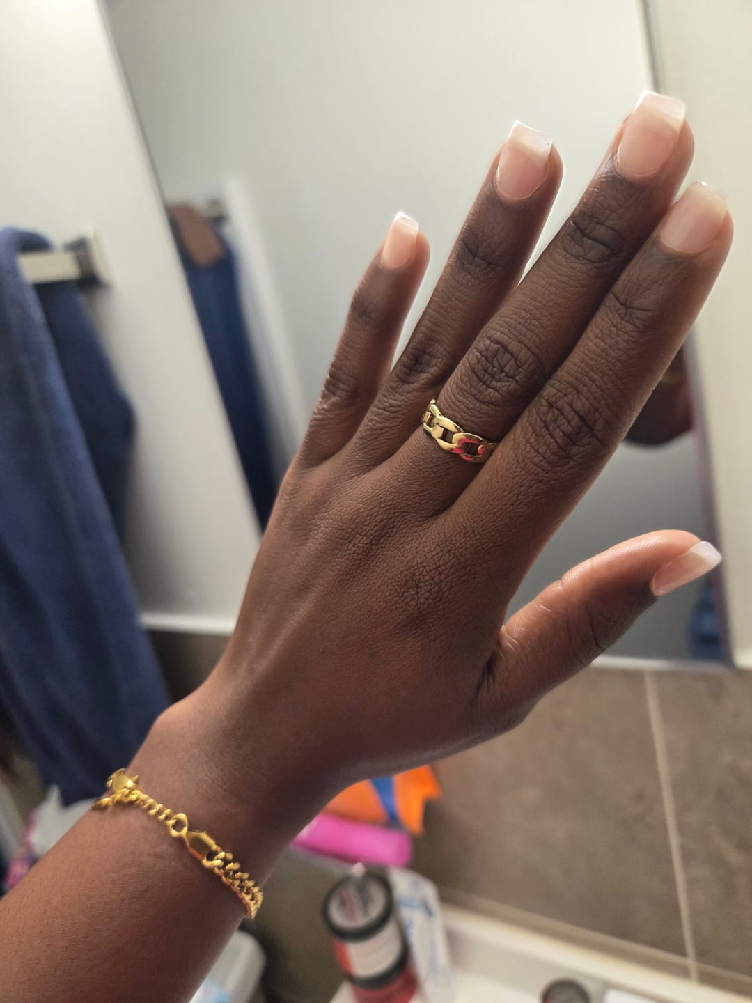 Customer photo review of Cuban Link Ring