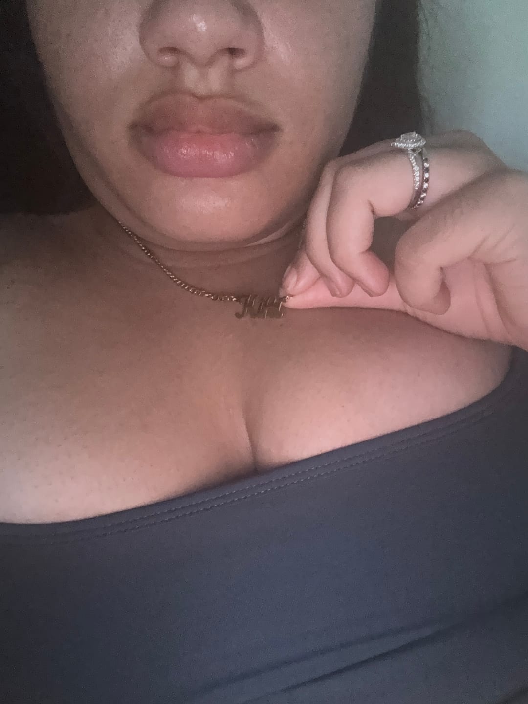 Customer photo review of Custom Name Necklace w/ Cuban Chain