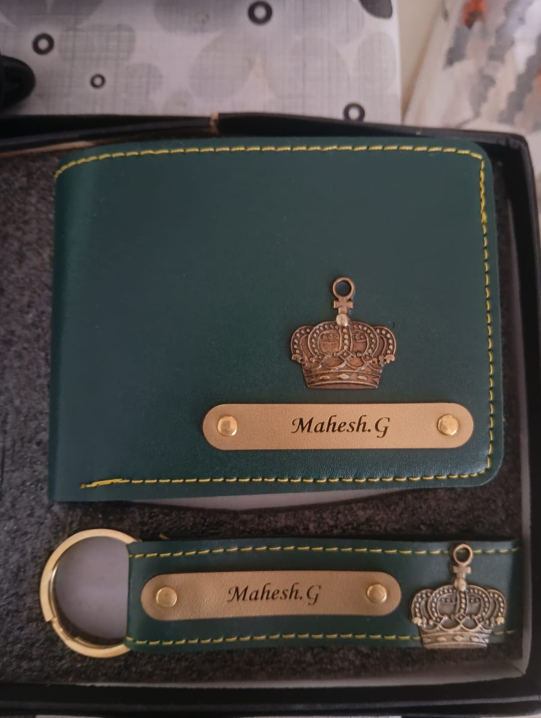 Customer photo review of Combo Of Wallet And Keychain