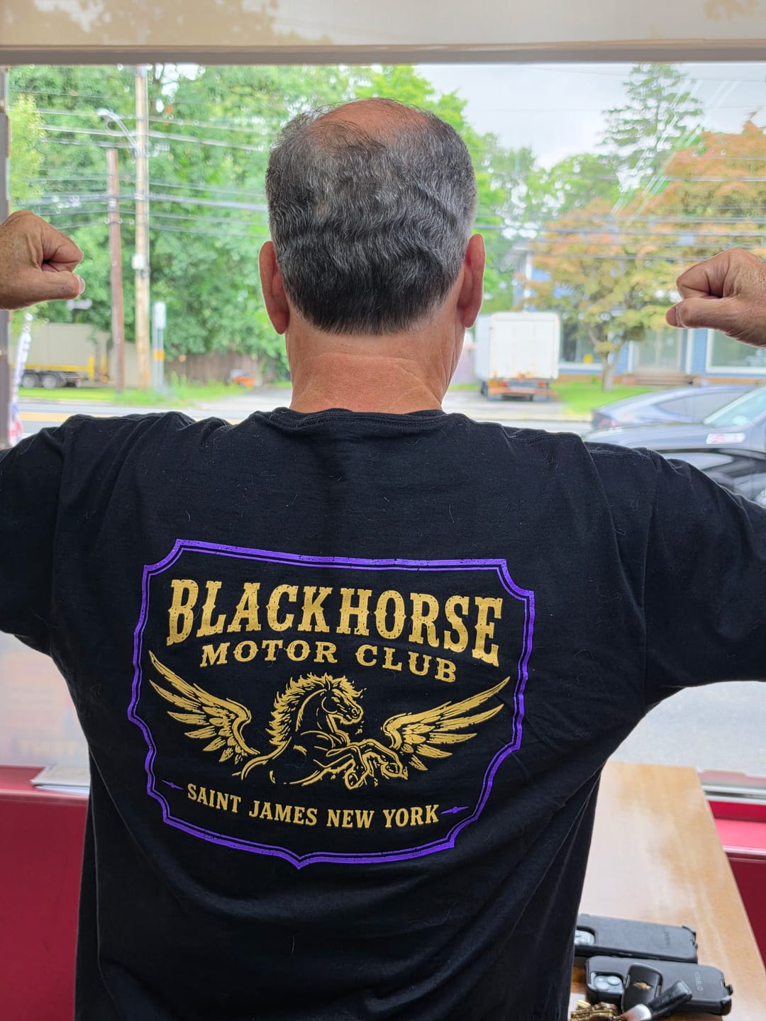 Customer photo review of UP-SP-86601 BlackHorse Motor Club - Tony Peterford 100 Min Qty (Bulk)