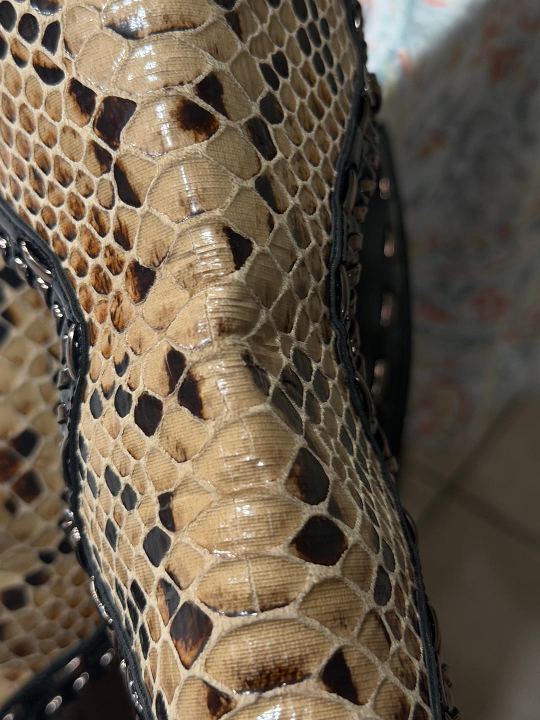 Customer photo review of INDRANI-BLACK GLADIATOR STILETTO SANDAL BOOTIE