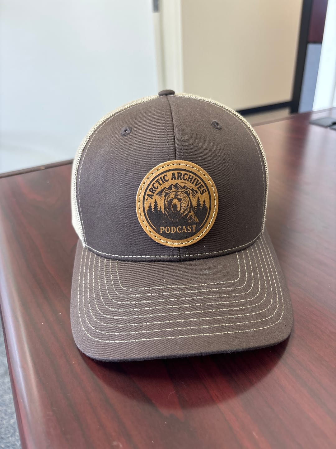 Customer photo review of Richardson 112 Custom Leather Patch Hat
