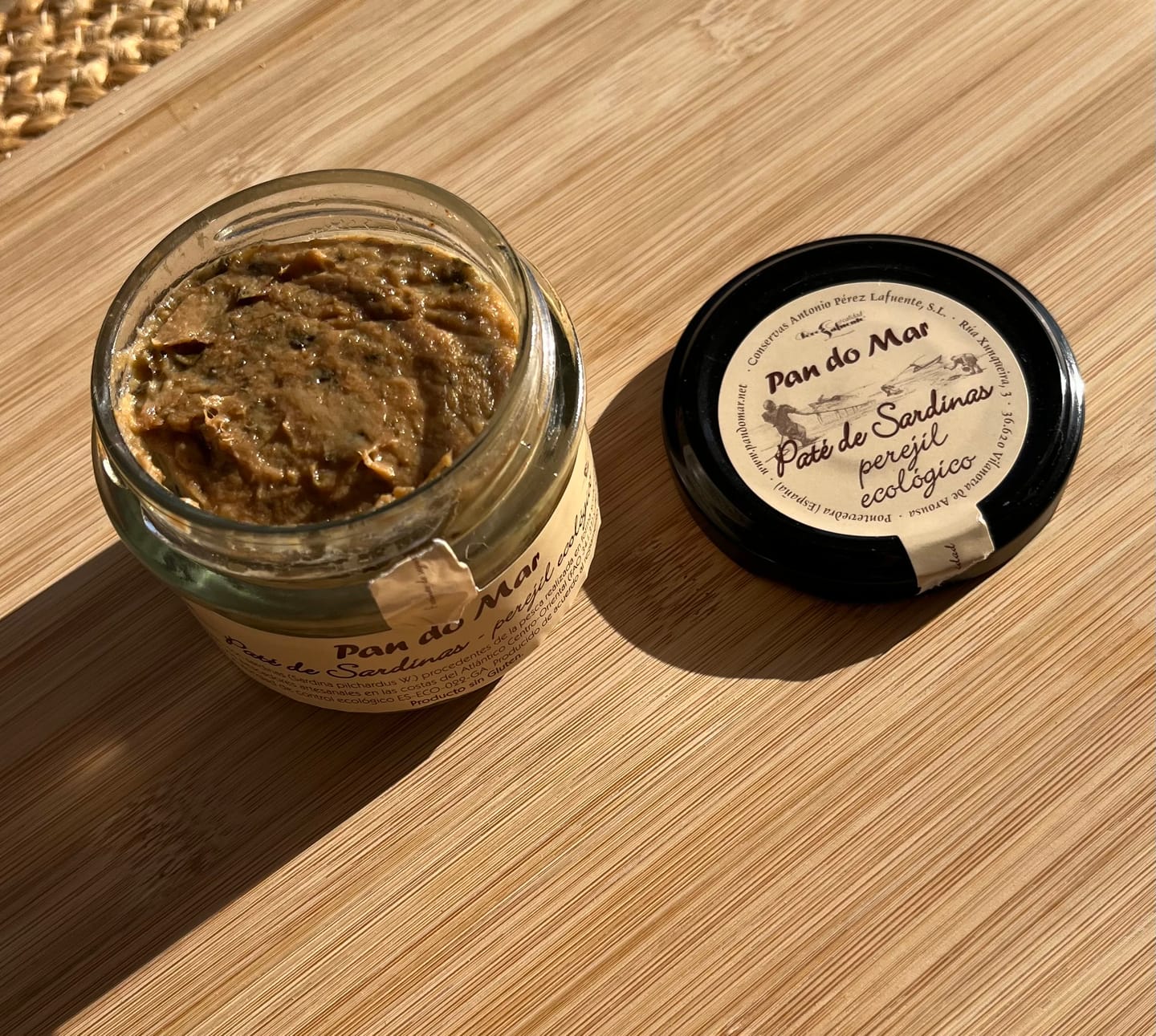 Customer photo review of Paté de Sardinas con Perejil Ecológico 125g
