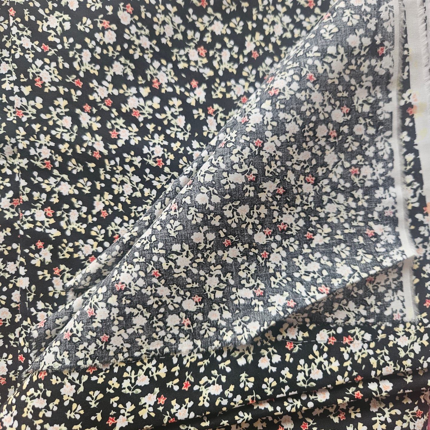 Customer photo review of Small Floral Garden Cotton Poplin Fabric
