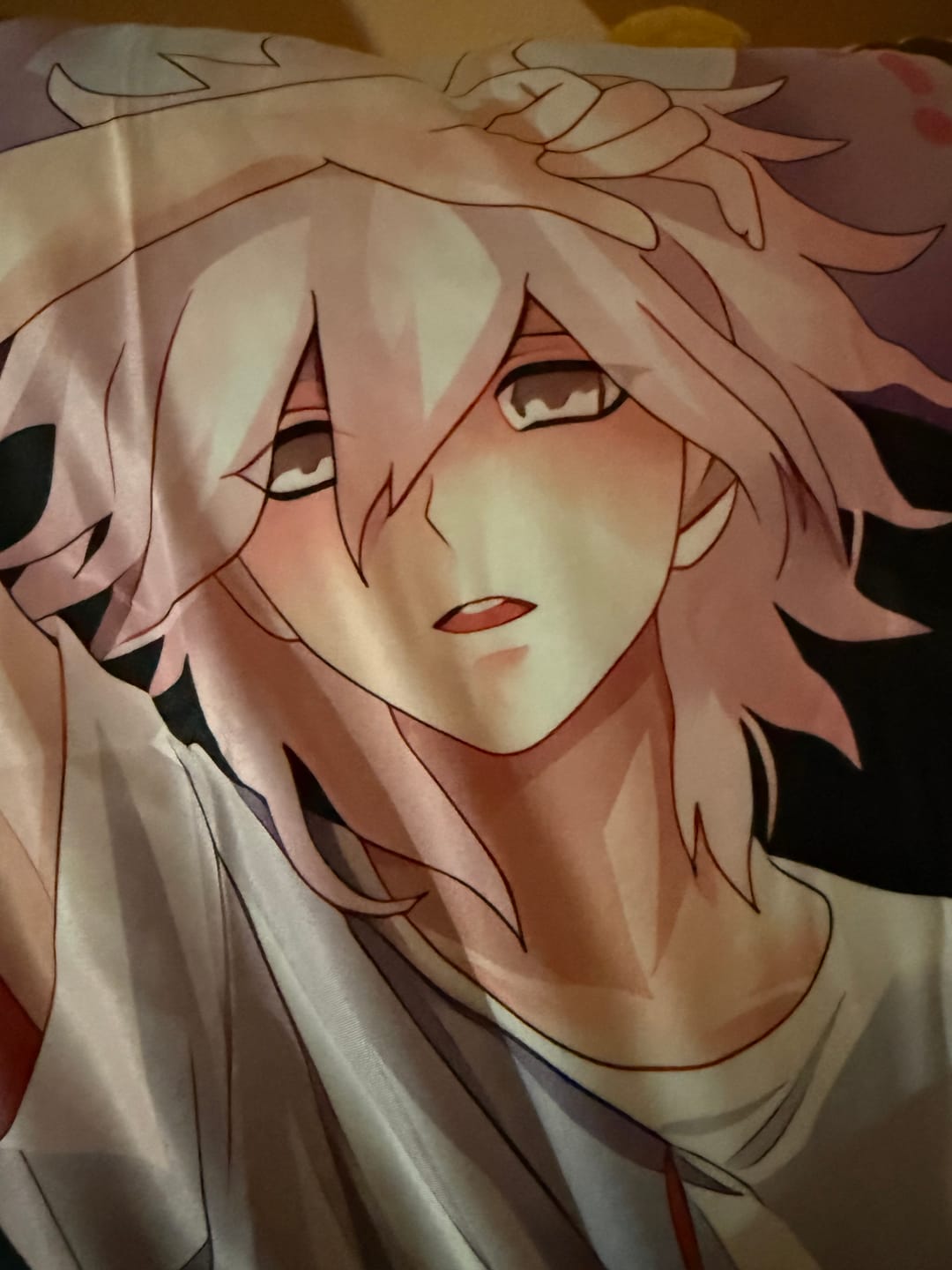 Customer photo review of Nagito Komaeda Body Pillow  Nagito Komaeda