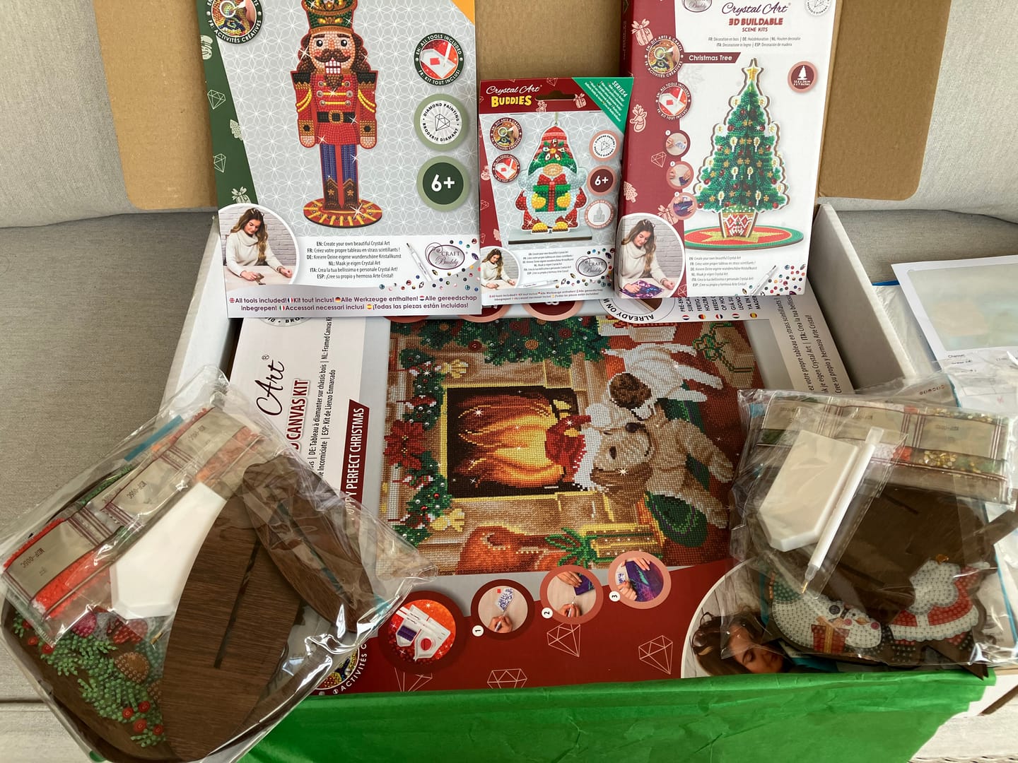 Customer photo review of Christmas Crystal Art Mystery Box