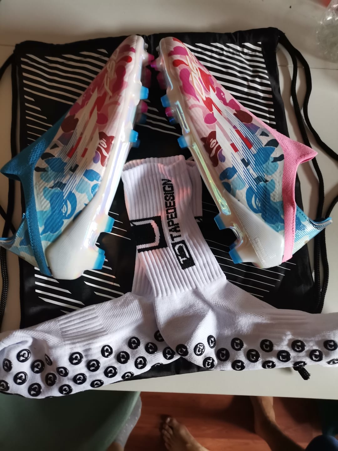 Customer photo review of F50 x Bape Laceless FG