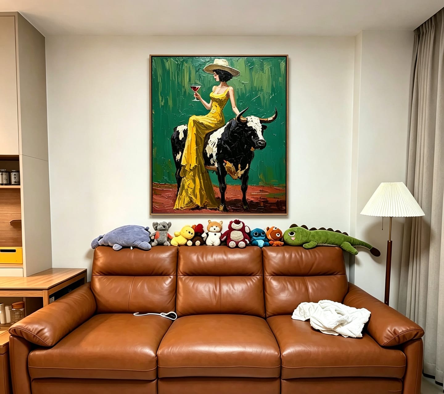 Customer photo review of Golden Poise-Bull Rider Painting