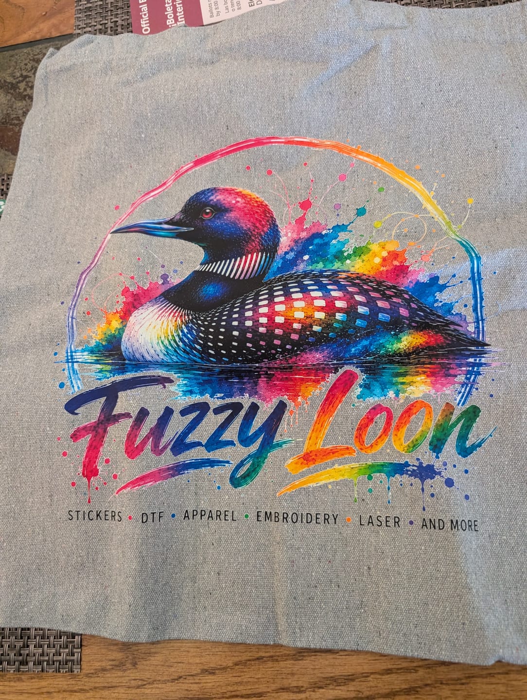 Customer photo review of Fuzzy Loon Fan Box | Quarterly Subscription