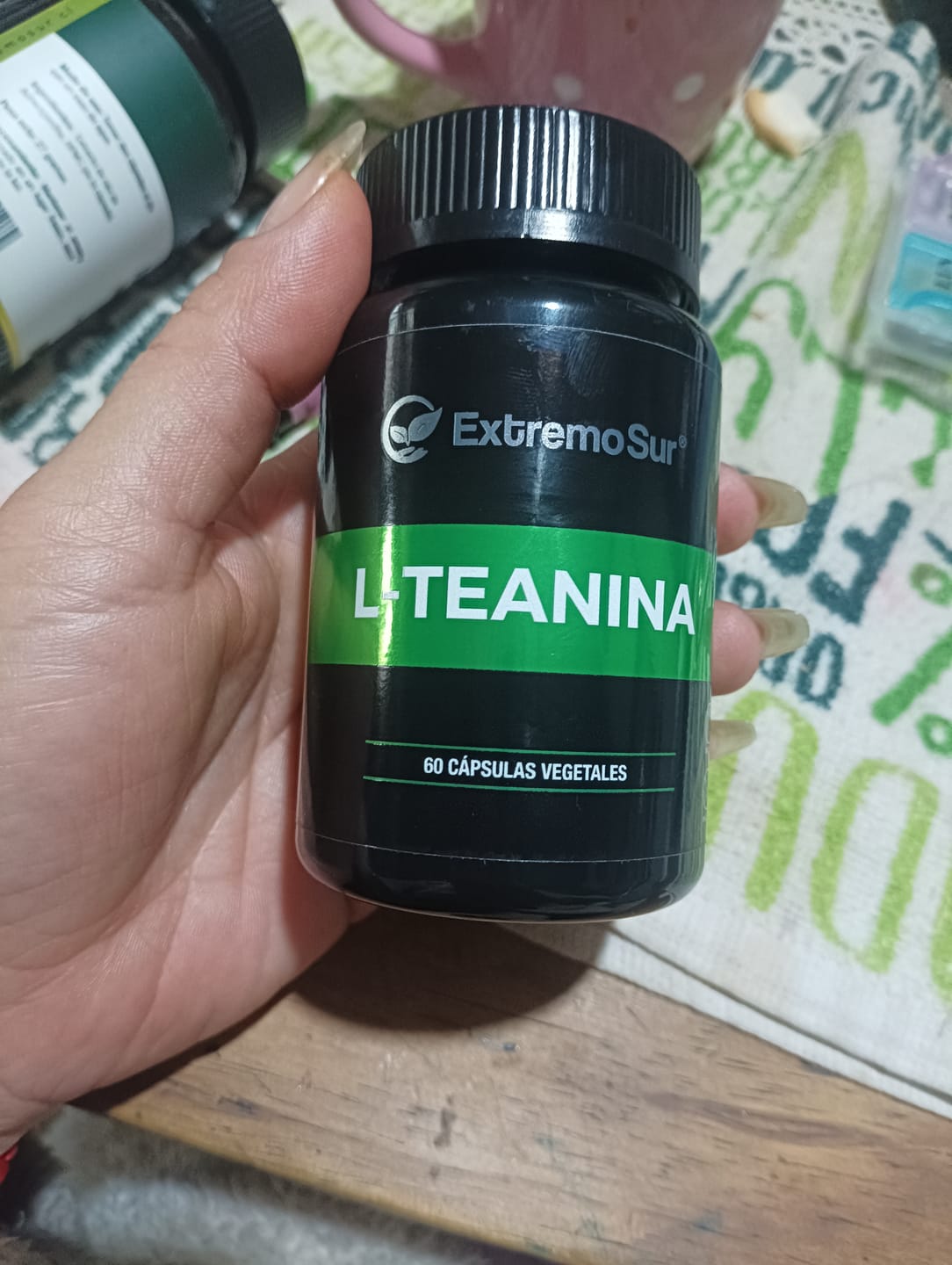 Customer photo review of L-Teanina 200mg - 60 capsulas