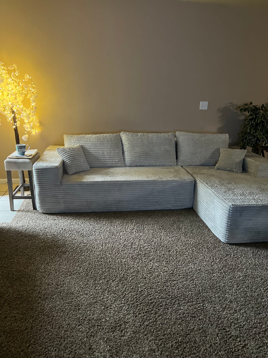 Customer photo review of InnovarHome Astra Sleeper Sectional Sofa