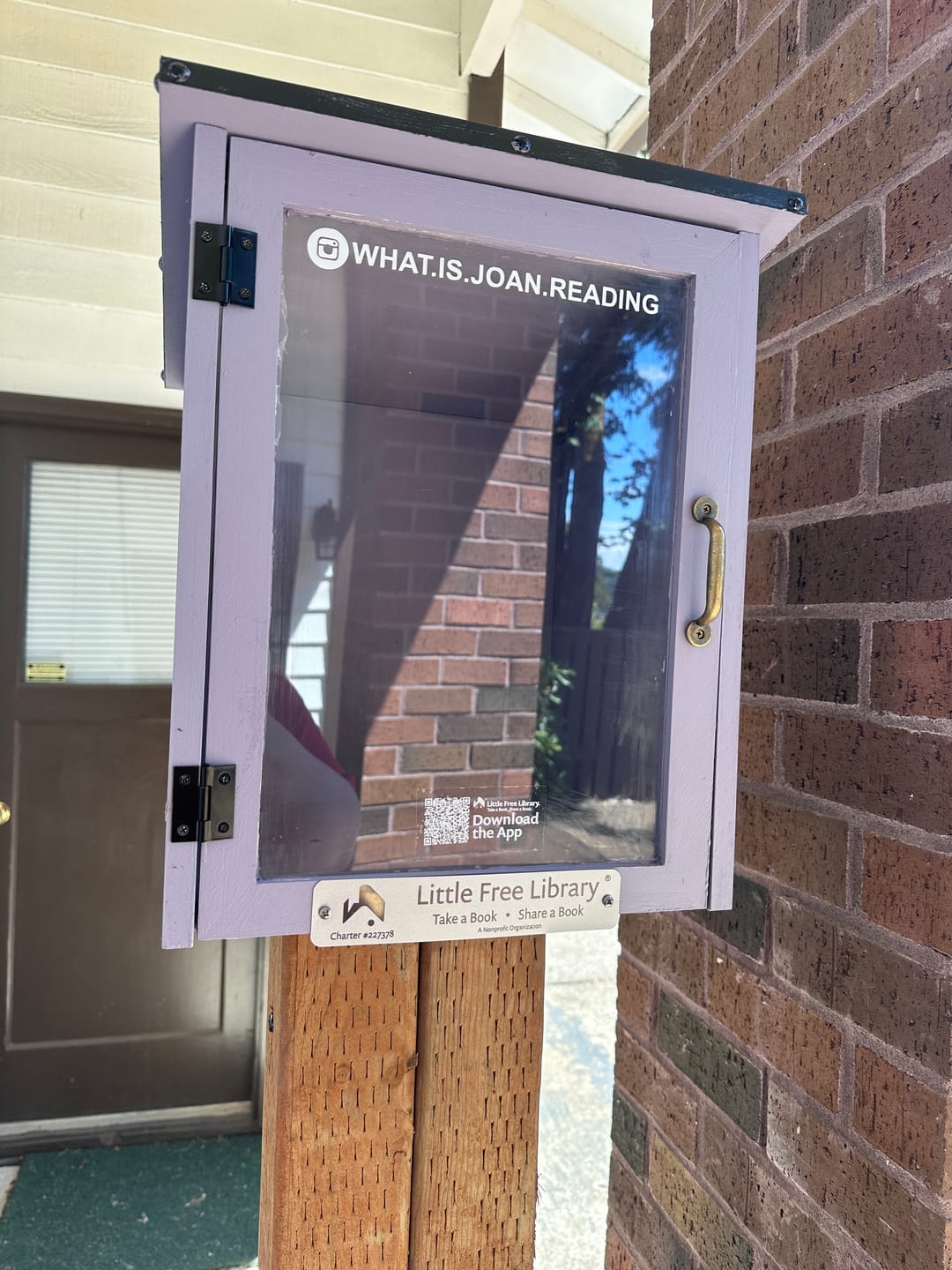 Customer photo review of Little Free Library Official Charter Sign