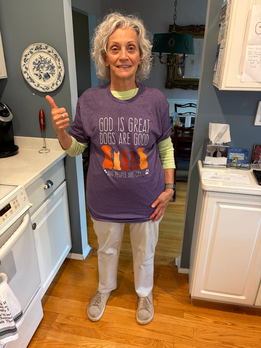 Customer photo review of God is Great Dogs T-Shirt