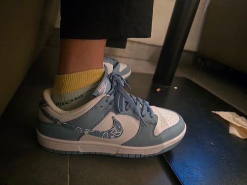 Customer photo review of Nike Dunk Low Ess Low Blue Paisley Pack 泡泡藍腰果花 DH4401-101