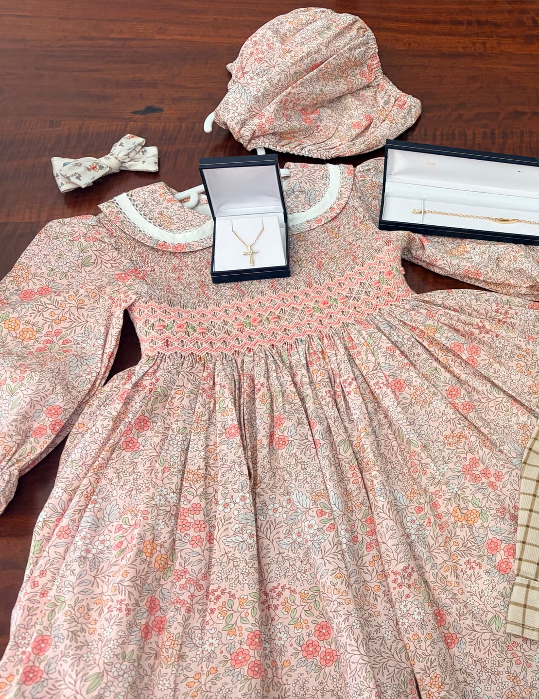 Customer photo review of Amelie Handsmocked Dress