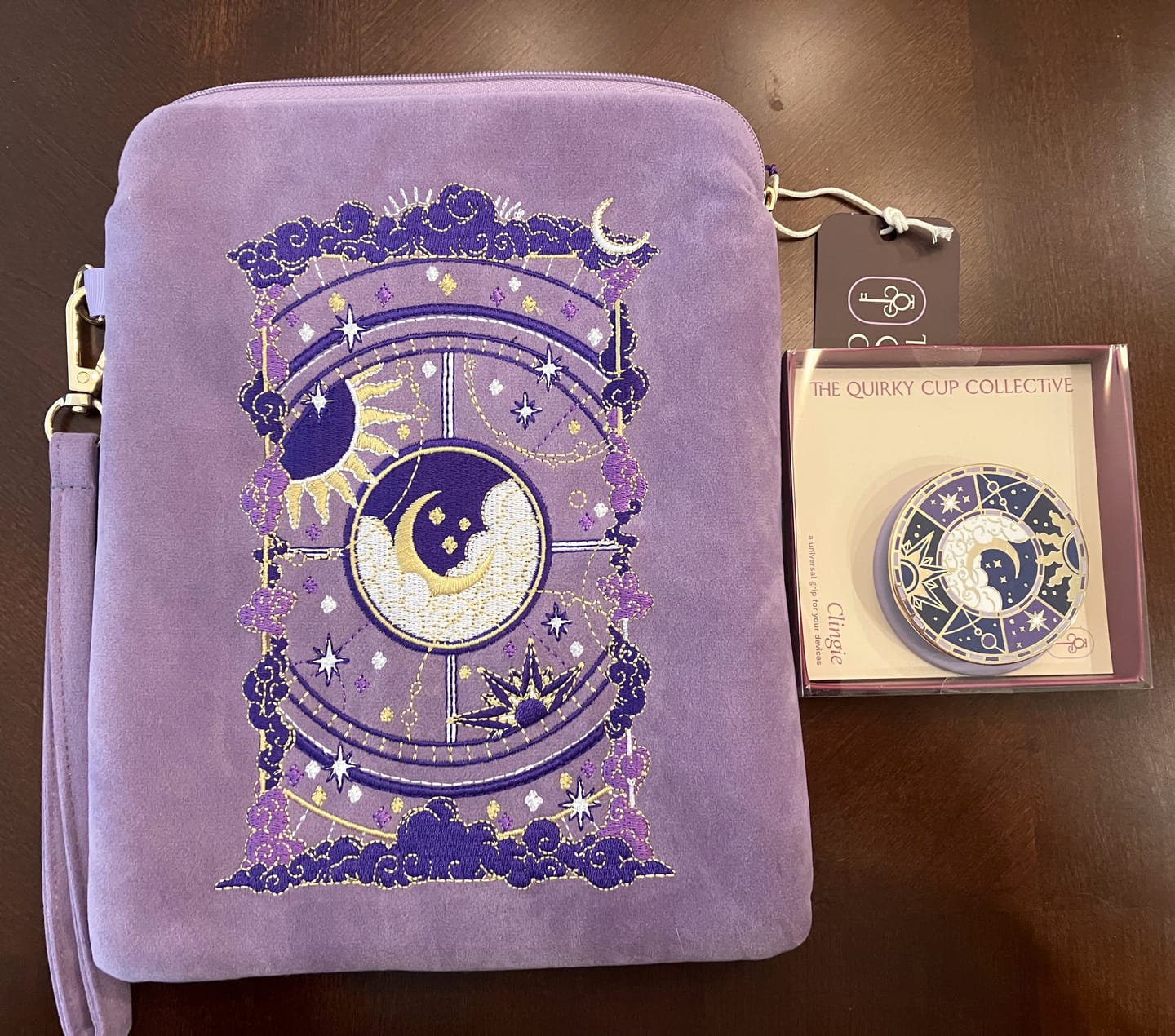 Customer photo review of Otherworldly eReader Sleeve - Lilac