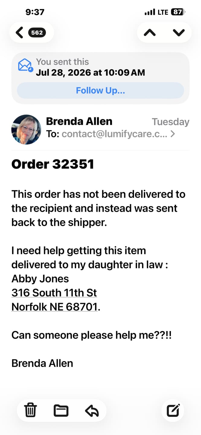 Customer photo review of uNight Light 2.0 + FREE Case