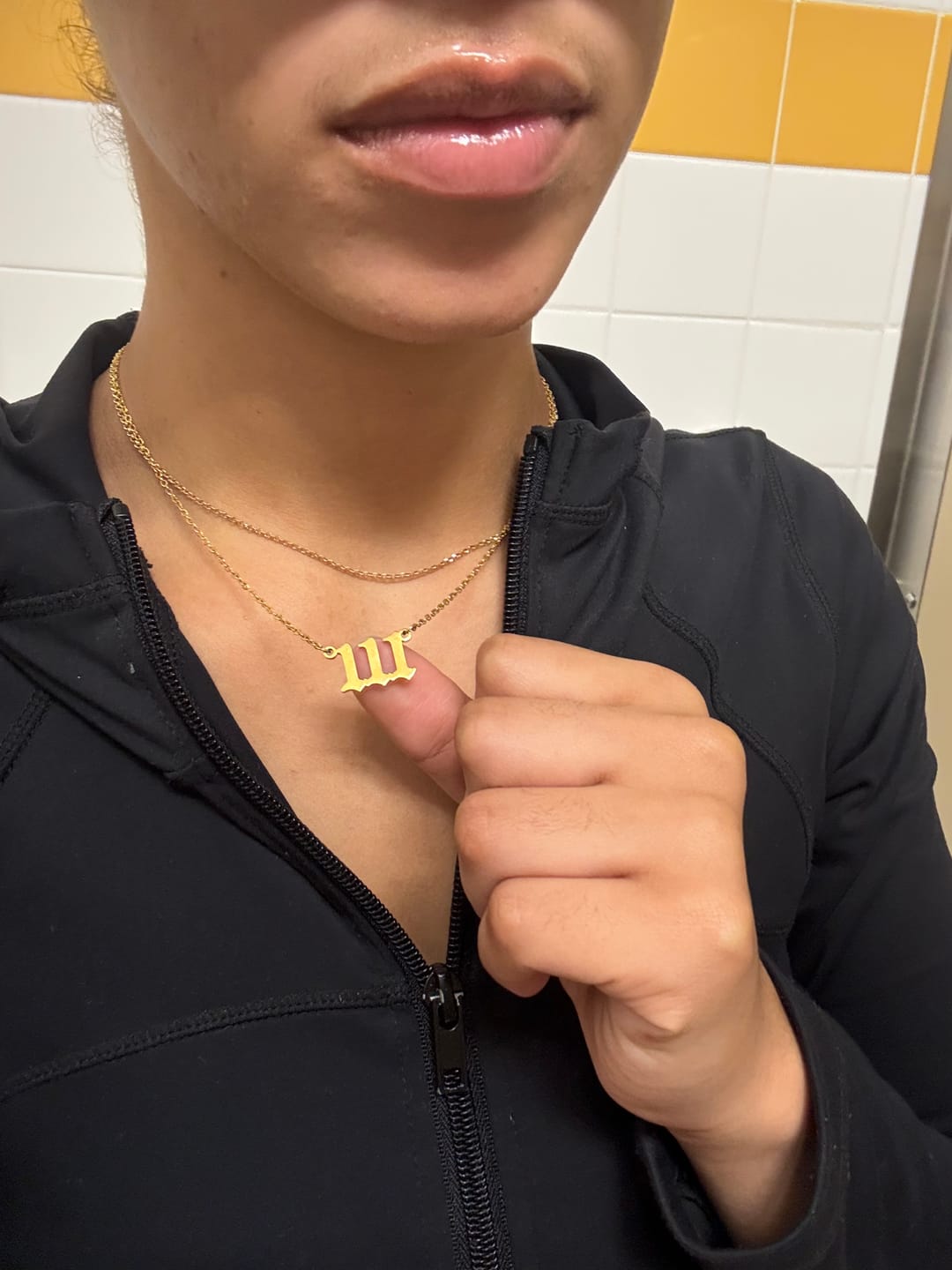 Customer photo review of Angel Number Necklace