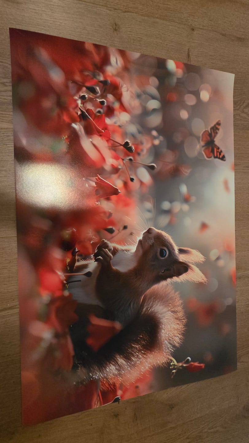 Customer photo review of Inductiebeschermer - Herfst - Vlinders & Eekhoorn