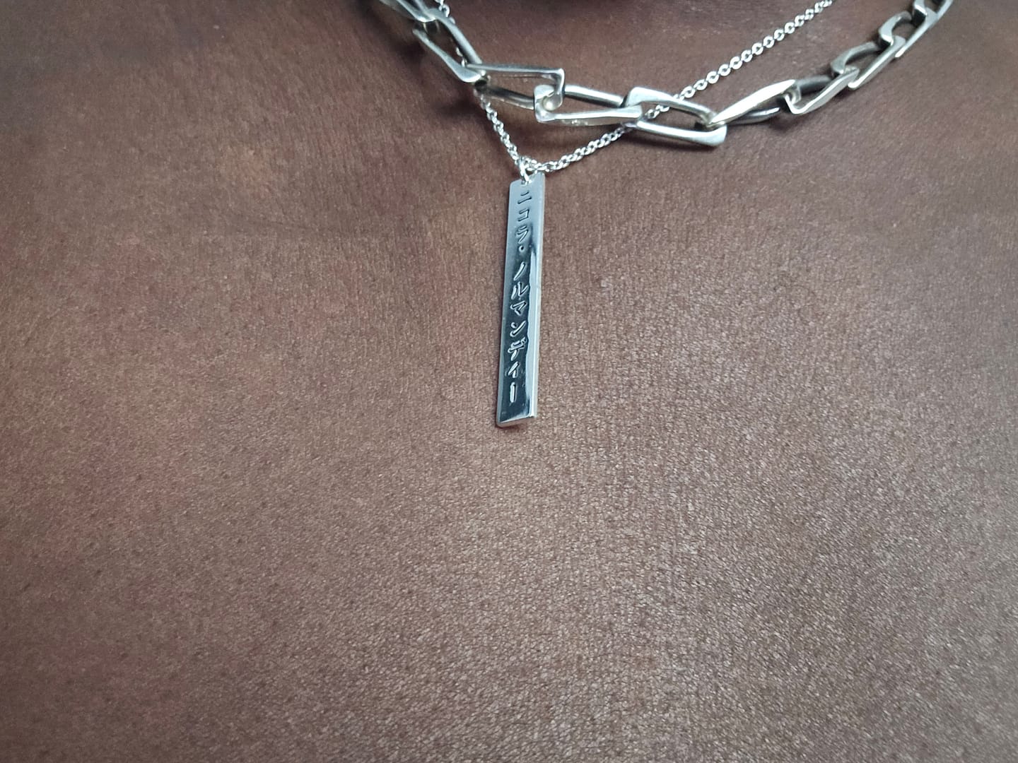 Customer photo review of Collier Japonais Personnalisé