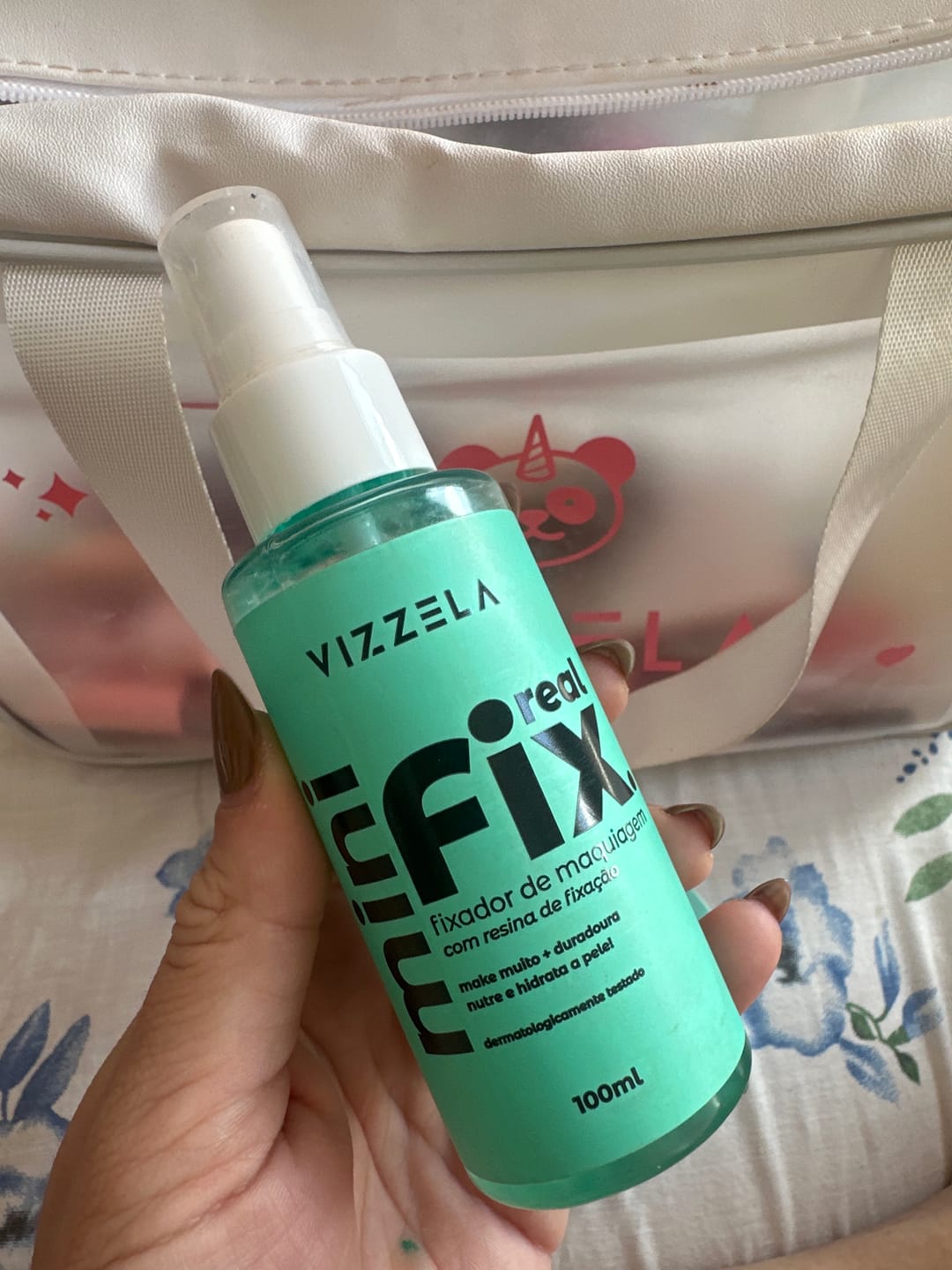 Customer photo review of Mini Fixador De Maquiagem Real Fix