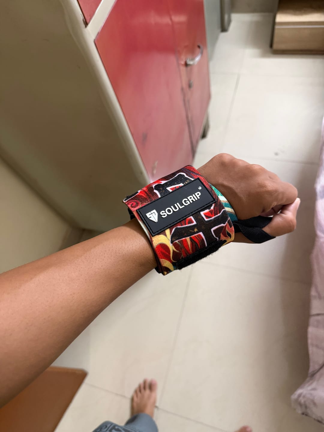 Customer photo review of Thunderstrike Wrist Wrap