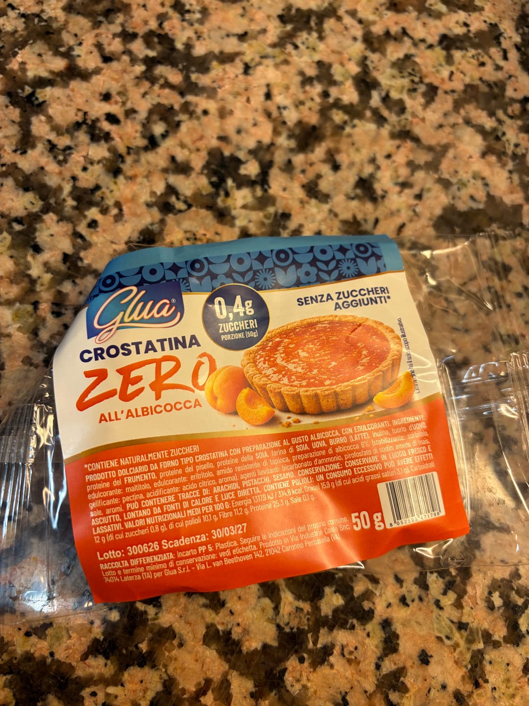 Customer photo review of Crostatina Keto all'Albicocca