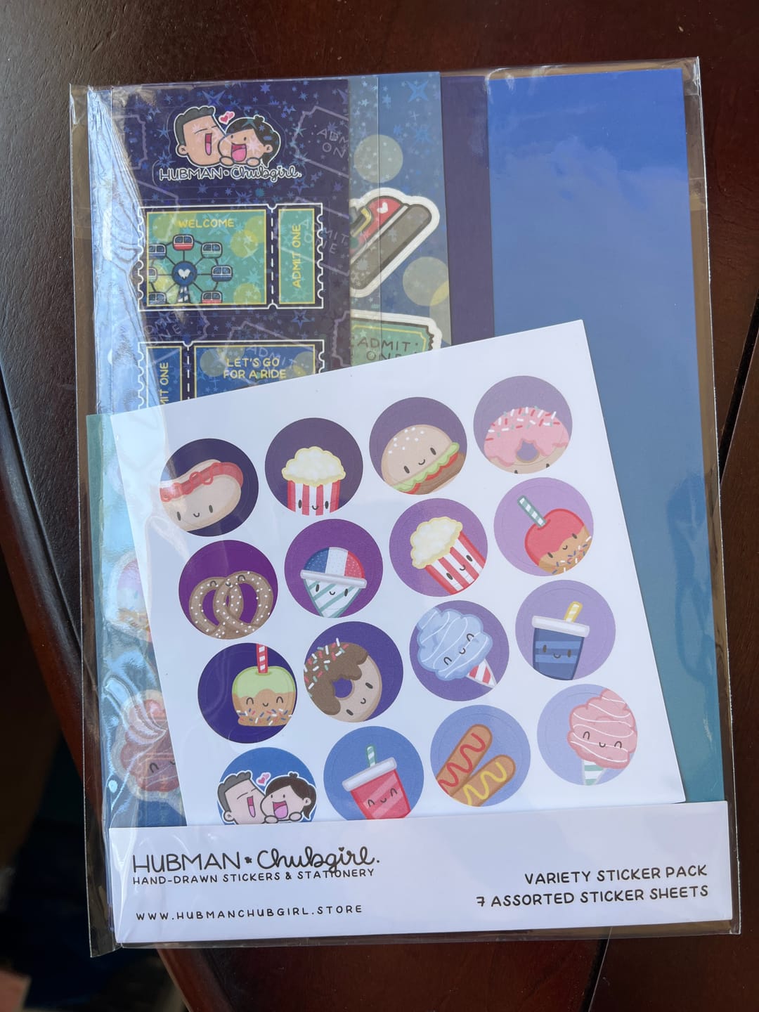 Customer photo review of Carnival Variety Sticker Pack