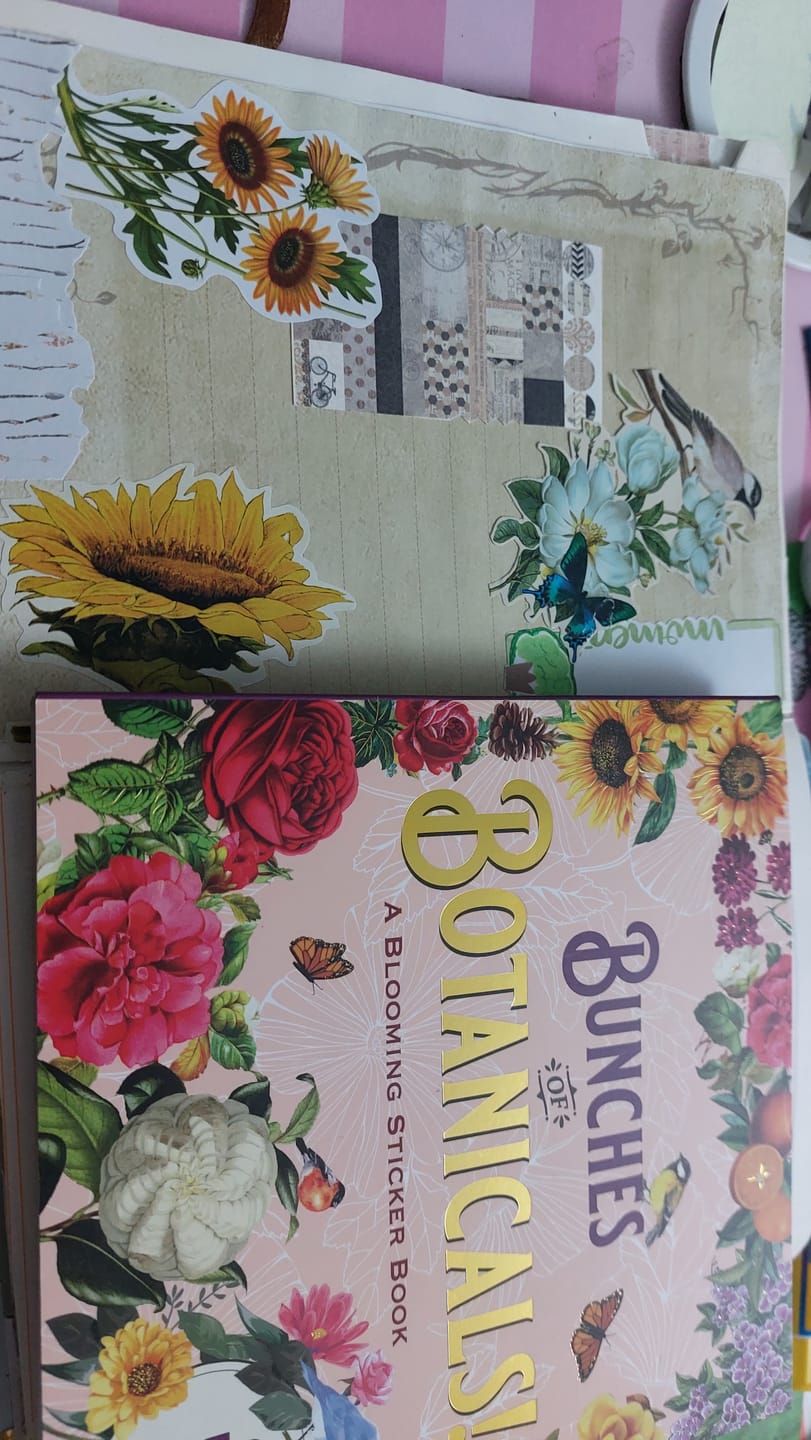Customer photo review of Libro de Stickers Bunches of Botanicals