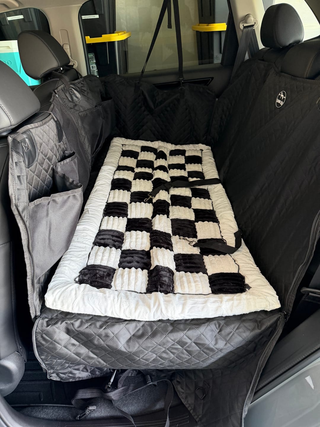 Customer photo review of Team K9® Plush Backseat Dog Bed (Fits Seat Cover)