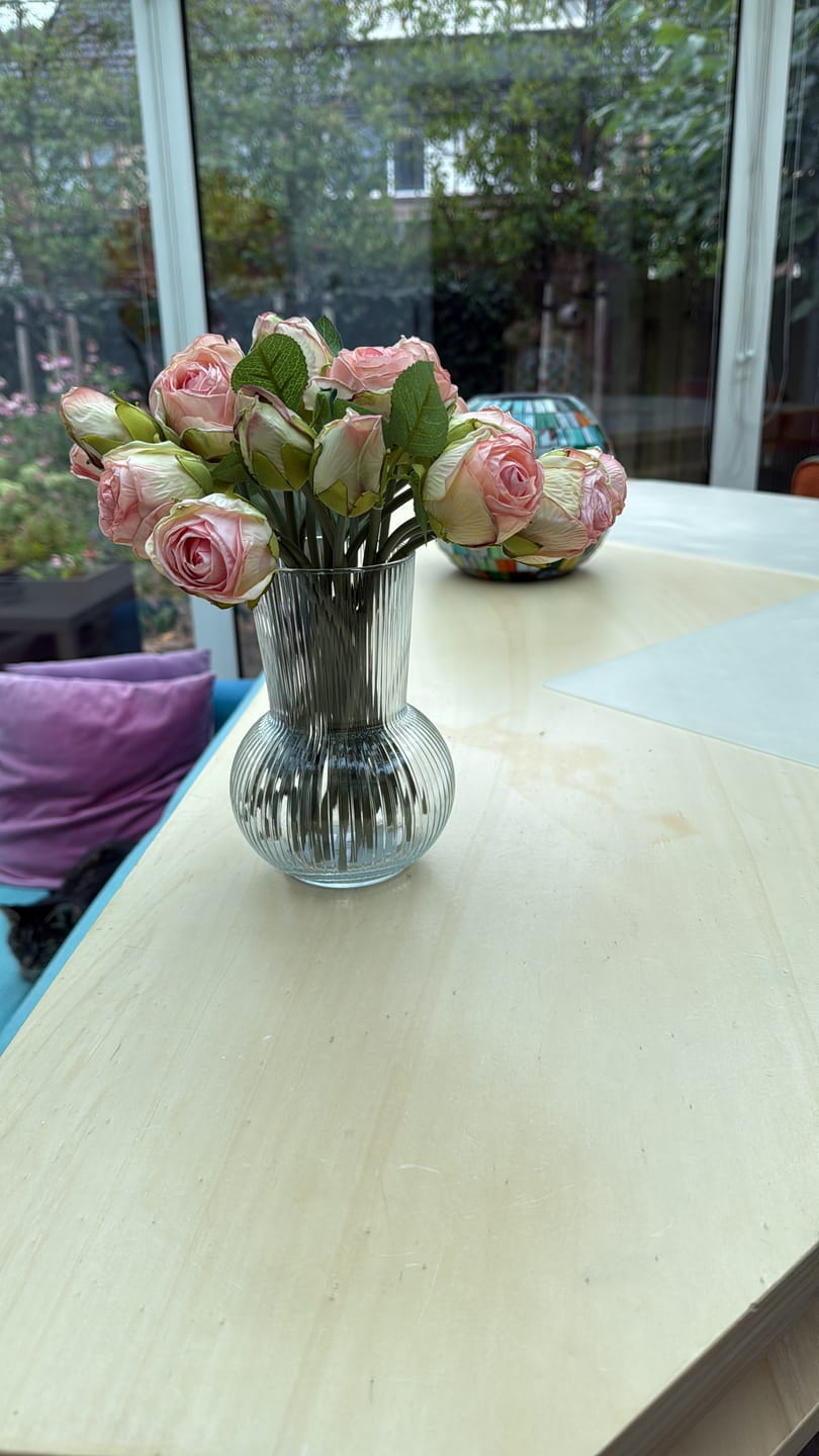 Customer photo review of Mini Rozen Boeket - Roze (20 rozen)