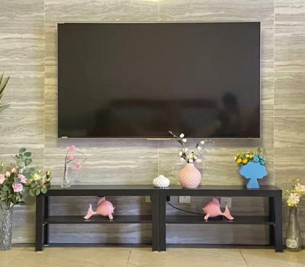 Customer photo review of Novara 0.9m Side Table/TV Unit Modern Multi-Purpose Storage Console, Shoe Rack & Entryway Table