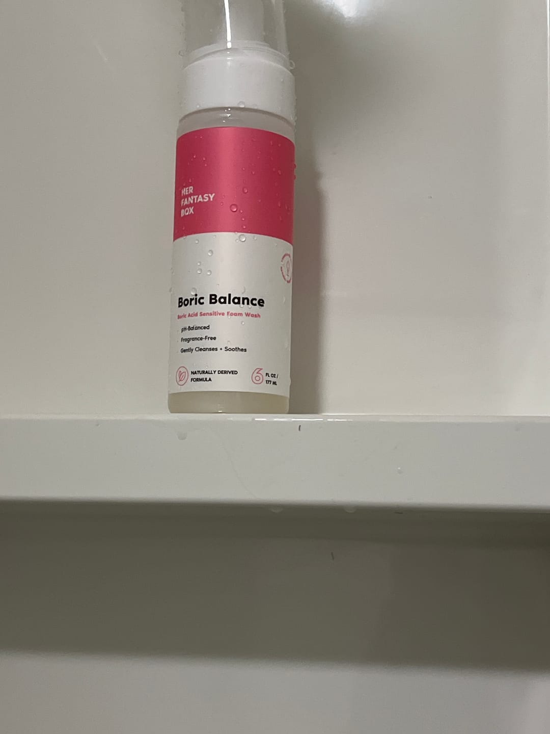 Customer photo review of Boric Balance - Sensitive Boric Acid Foam pH Wash - Natural Ingredients
