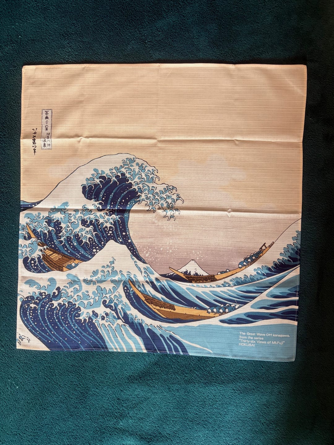 Customer photo review of Furoshiki Sumidagawa - Kanagawa Namiura (48 cm)
