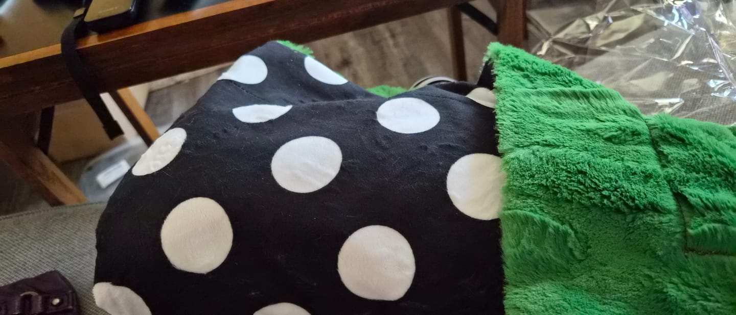 Customer photo review of Personalized Custom Minky blankets