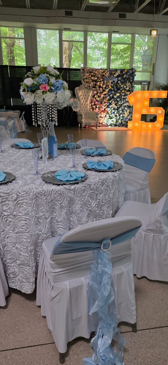 Customer photo review of Aliflowers 5D Blue And Pink Rose And Hydrangea Floral Wall Backdrop, Suitable for Wedding Decoration ALFWL199