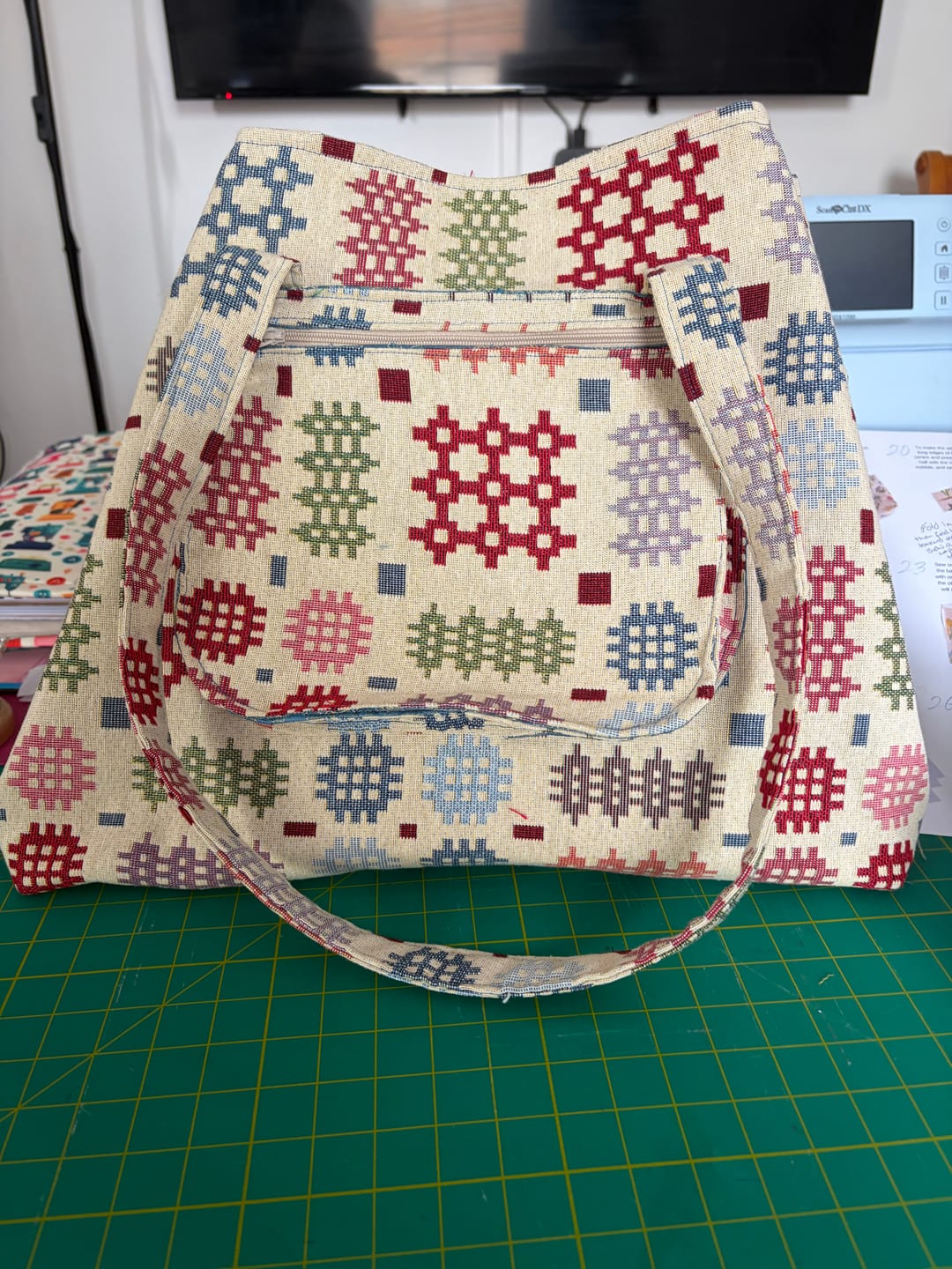 Customer photo review of Welsh Blanket Tapestry Fabric