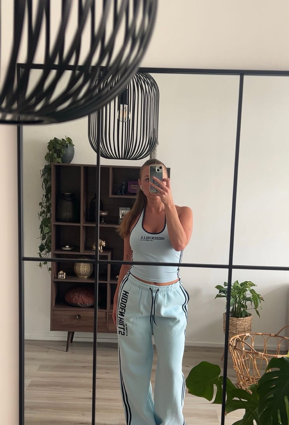 Customer photo review of STRIPED HALTER TOP LIGHT BLUE/NAVY