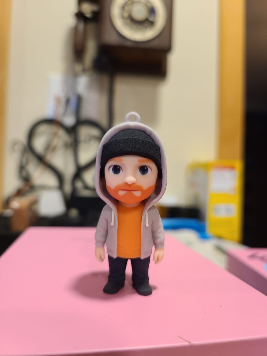 Customer photo review of Custom 3D Figure Keychain