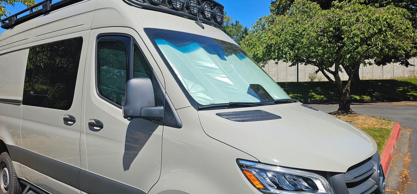 Customer photo review of Sprinter - Windshield Shade