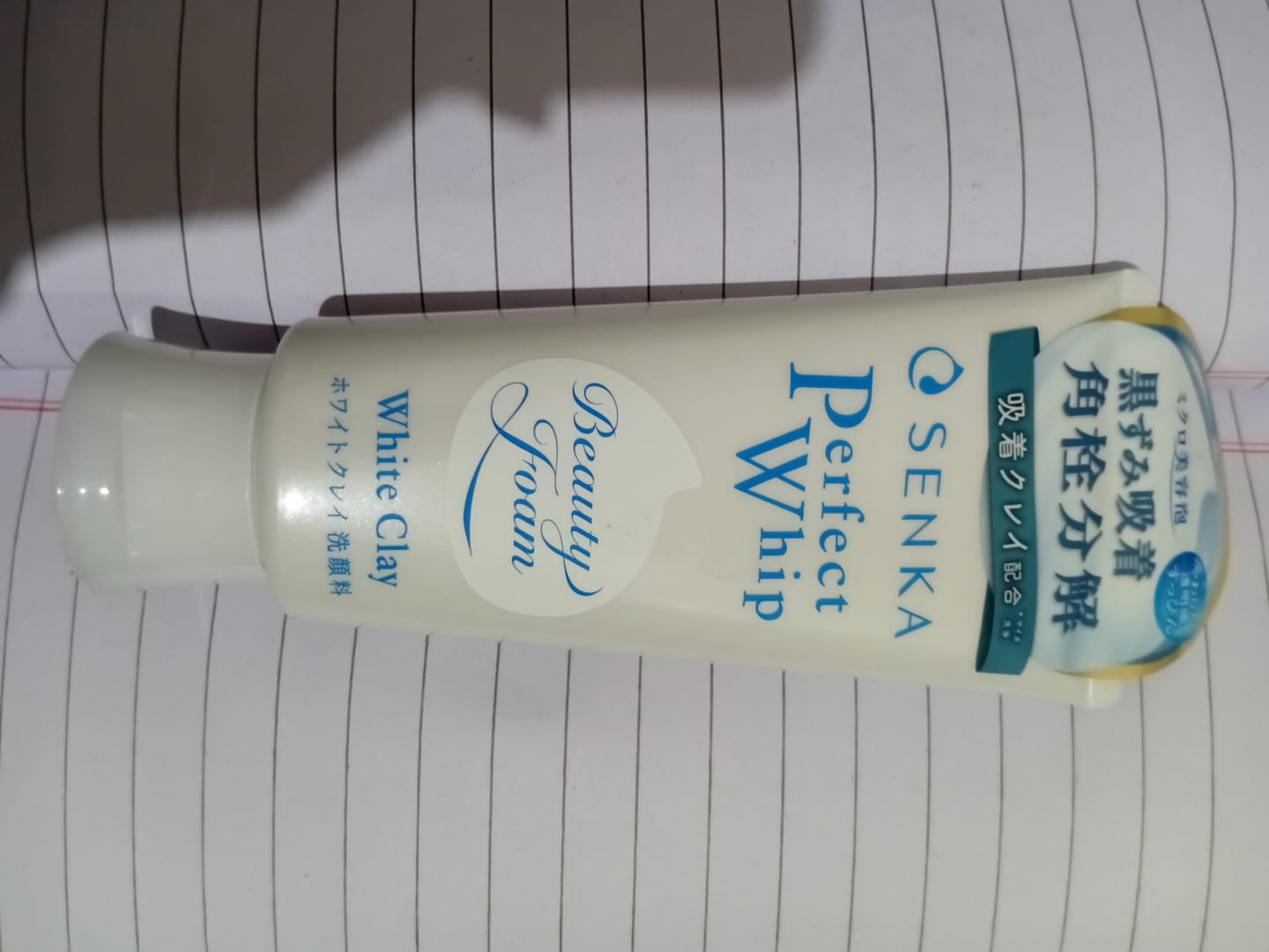 Customer photo review of Senka Perfect Whip White Clay 120g – Deep Pore Cleansing