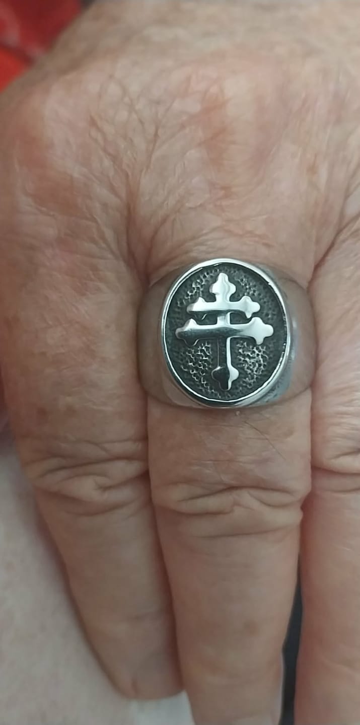 Customer photo review of Bague Croix de Lorraine