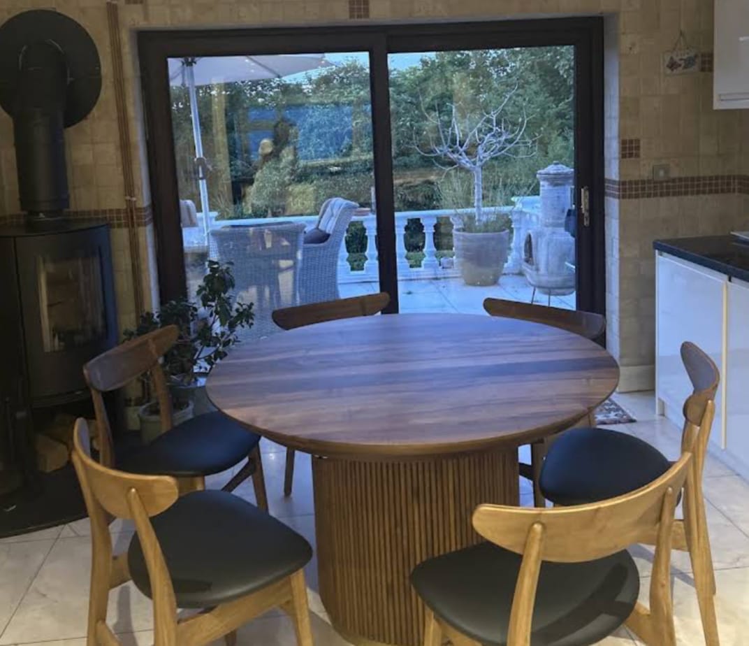 Customer photo review of Eva Oak Dining Chair